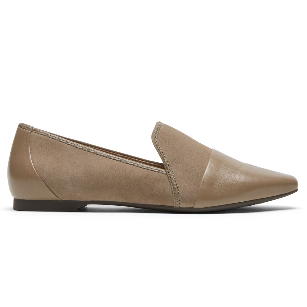 Mocassini Rockport Donna - Total Motion Laylani Accent - Khaki - TRELNCW-04